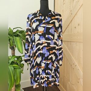 NINE WEST size M pleated‎ dress